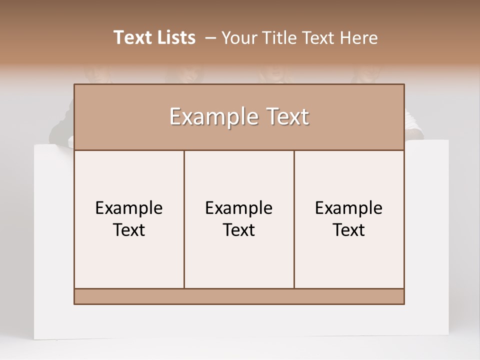 Glamour Caucasian Relaxed PowerPoint Template