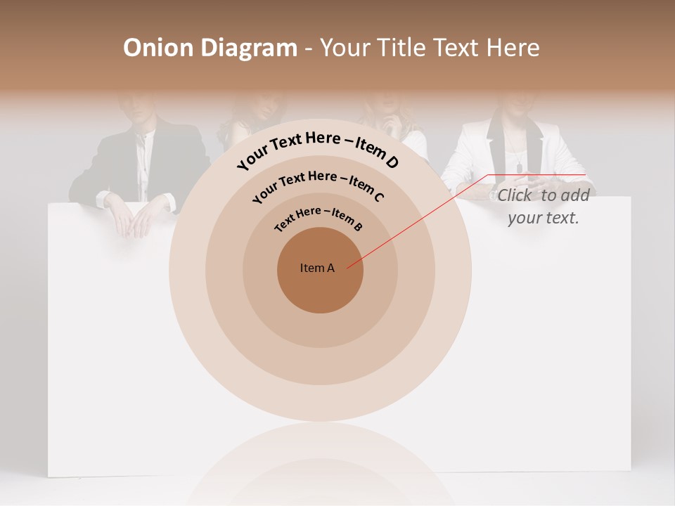 Glamour Caucasian Relaxed PowerPoint Template