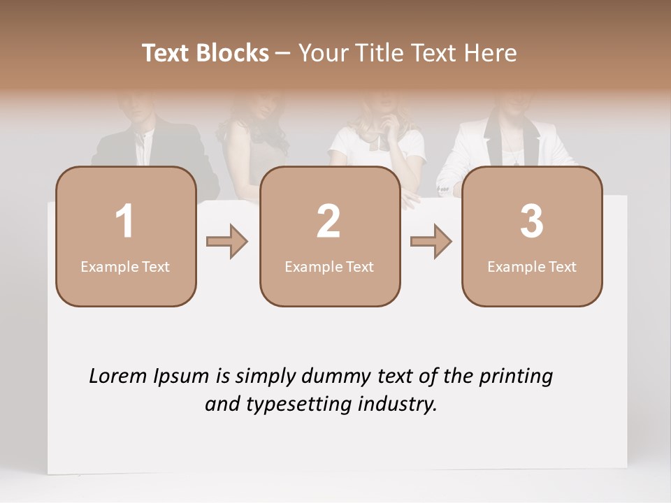 Glamour Caucasian Relaxed PowerPoint Template
