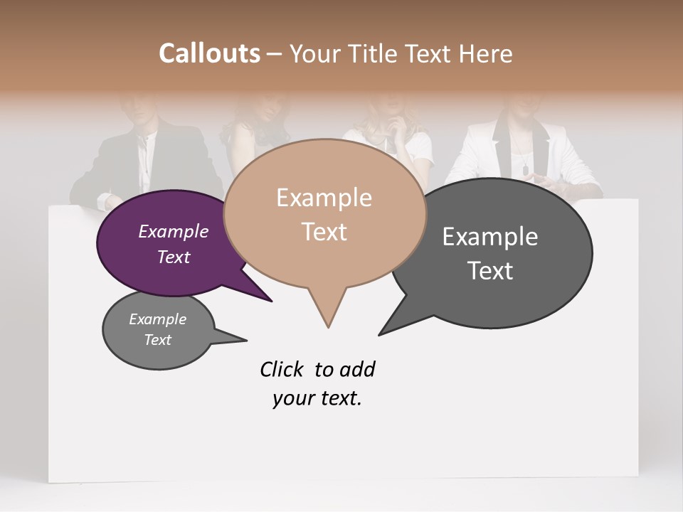 Glamour Caucasian Relaxed PowerPoint Template