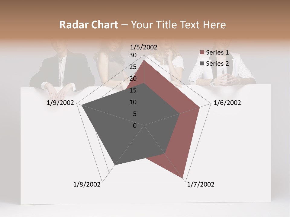 Glamour Caucasian Relaxed PowerPoint Template