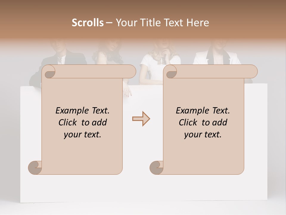 Glamour Caucasian Relaxed PowerPoint Template
