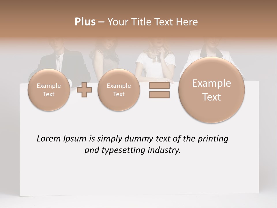 Glamour Caucasian Relaxed PowerPoint Template