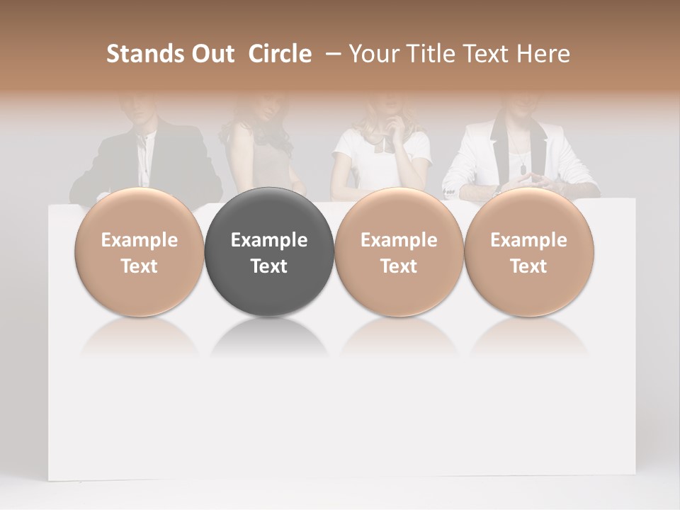 Glamour Caucasian Relaxed PowerPoint Template