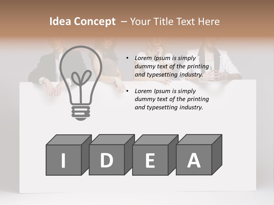 Glamour Caucasian Relaxed PowerPoint Template