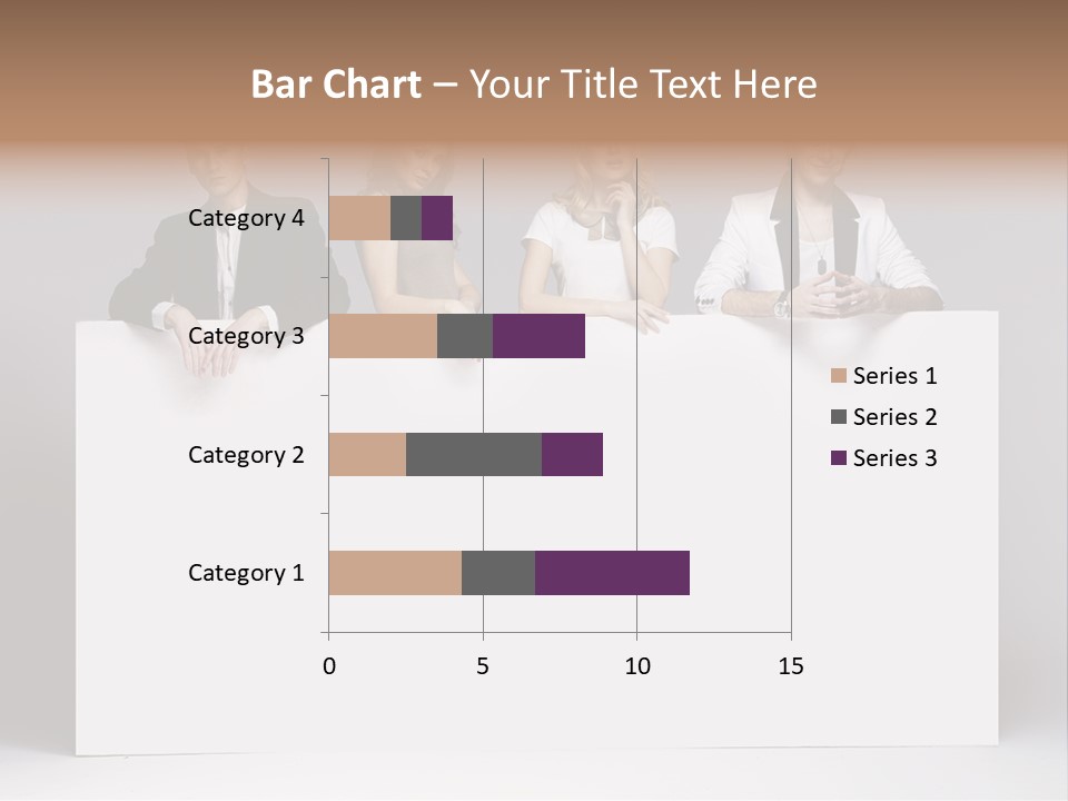 Glamour Caucasian Relaxed PowerPoint Template