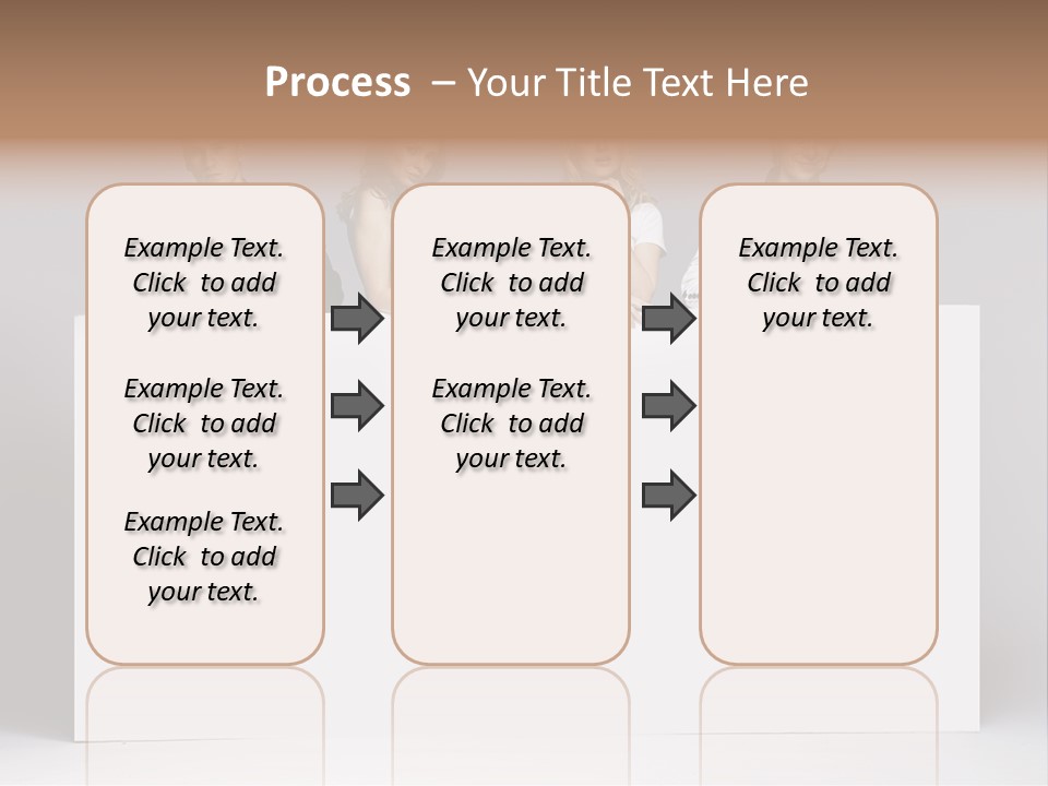 Glamour Caucasian Relaxed PowerPoint Template