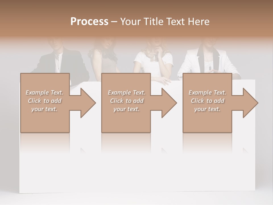 Glamour Caucasian Relaxed PowerPoint Template