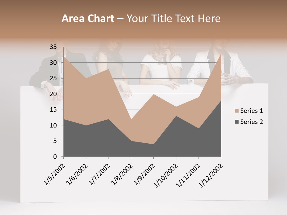 Glamour Caucasian Relaxed PowerPoint Template