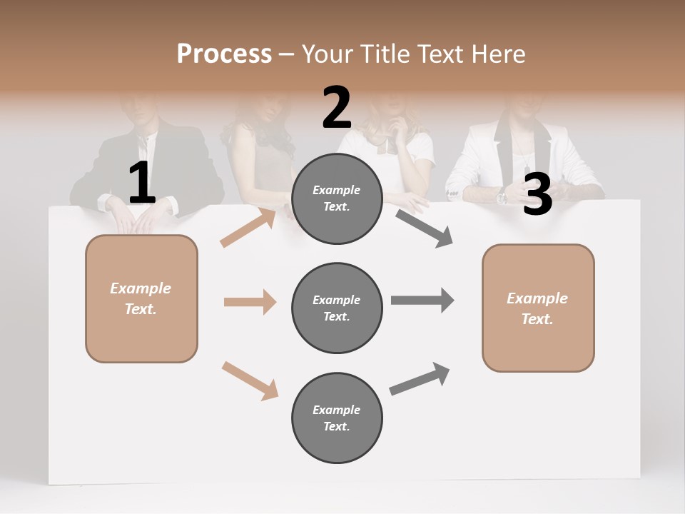 Glamour Caucasian Relaxed PowerPoint Template