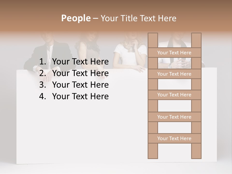 Glamour Caucasian Relaxed PowerPoint Template