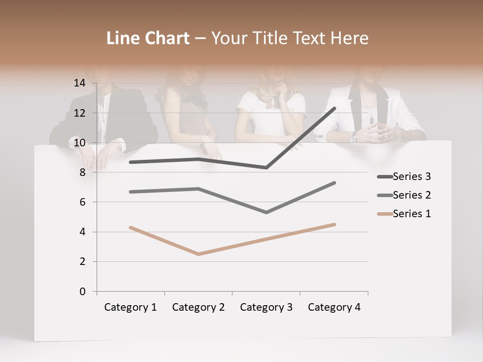 Glamour Caucasian Relaxed PowerPoint Template