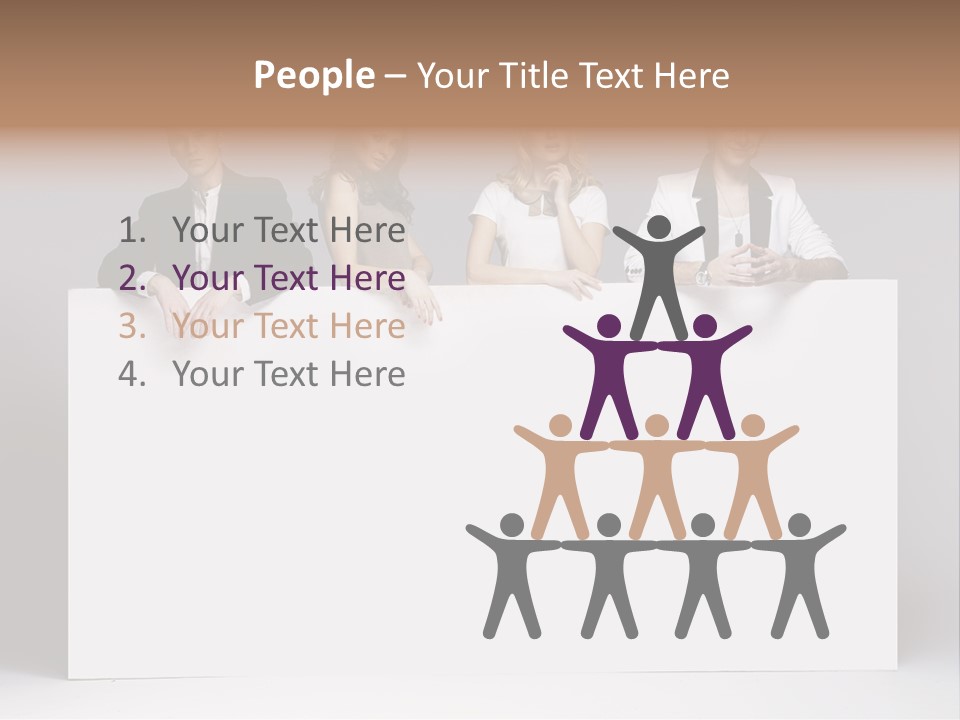 Glamour Caucasian Relaxed PowerPoint Template