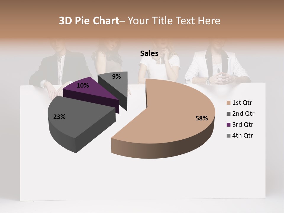 Glamour Caucasian Relaxed PowerPoint Template