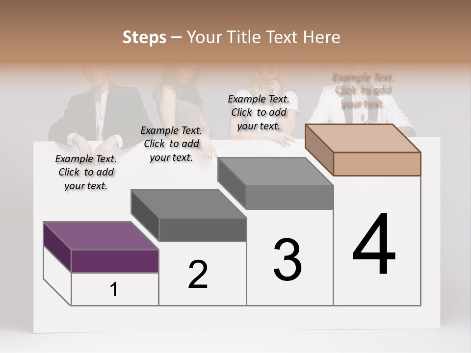 Glamour Caucasian Relaxed PowerPoint Template