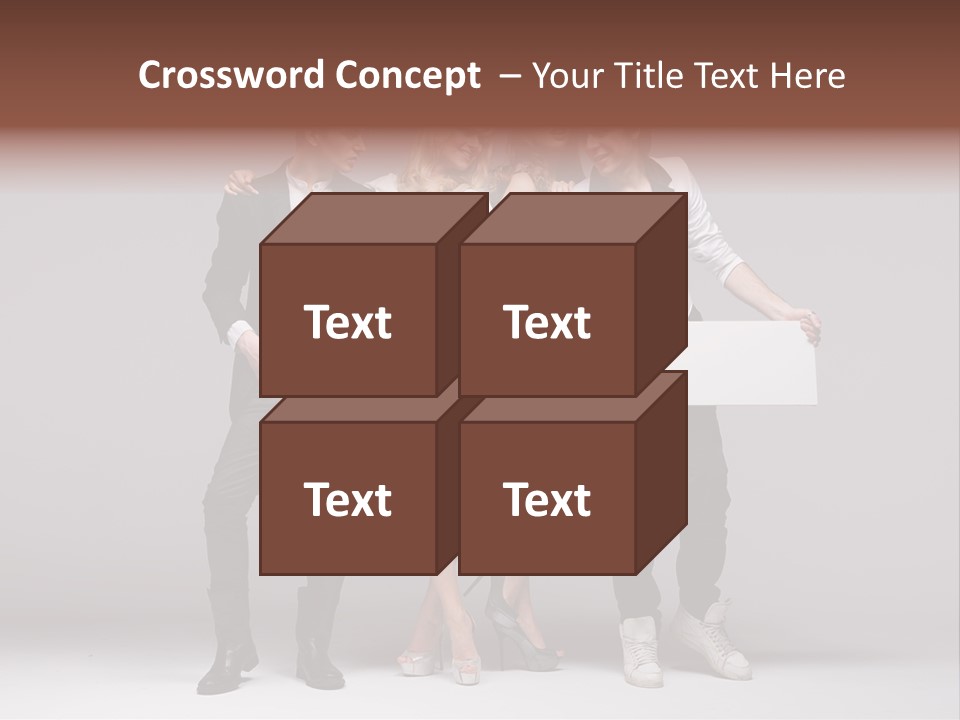 Dress Teen Blue PowerPoint Template