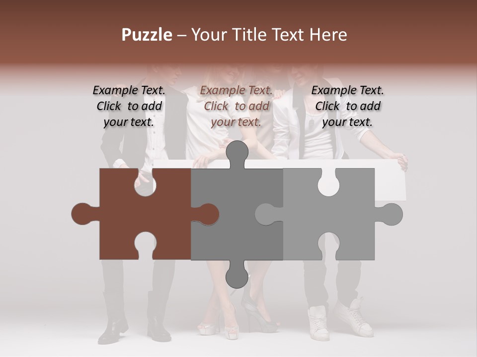 Dress Teen Blue PowerPoint Template