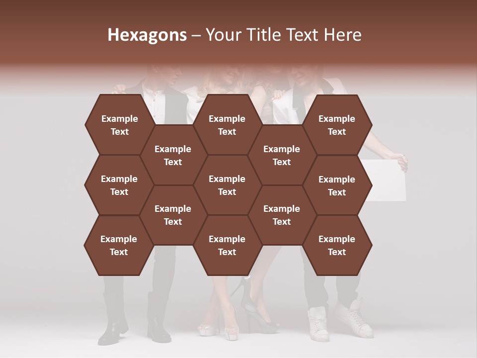 Dress Teen Blue PowerPoint Template