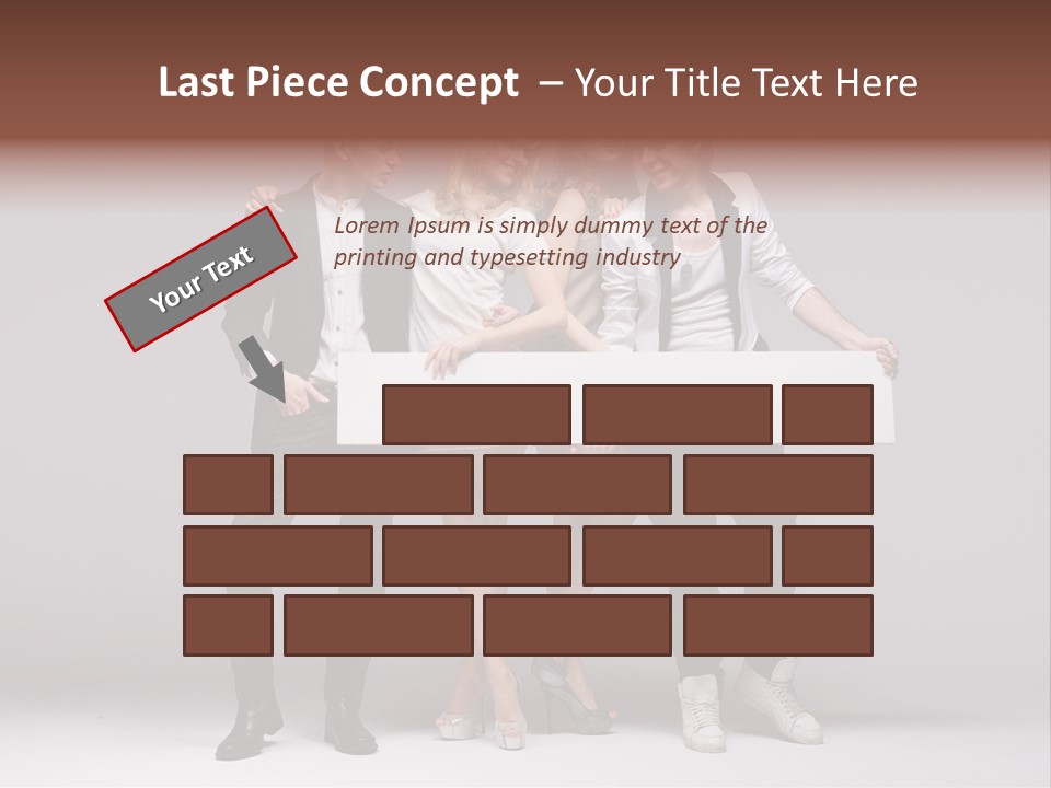 Dress Teen Blue PowerPoint Template