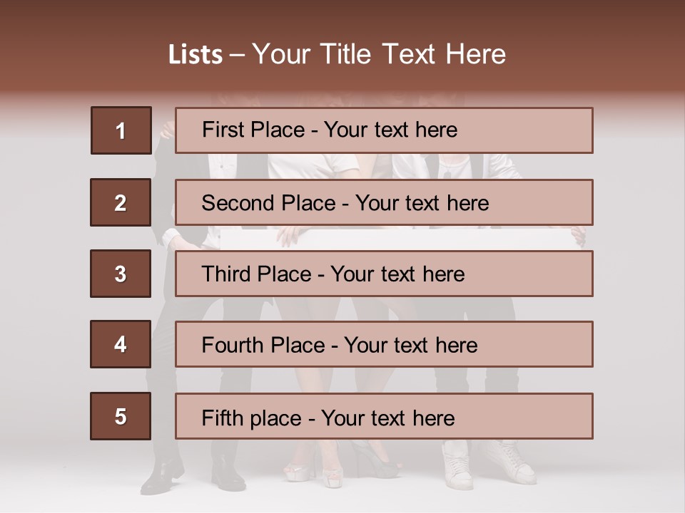 Dress Teen Blue PowerPoint Template