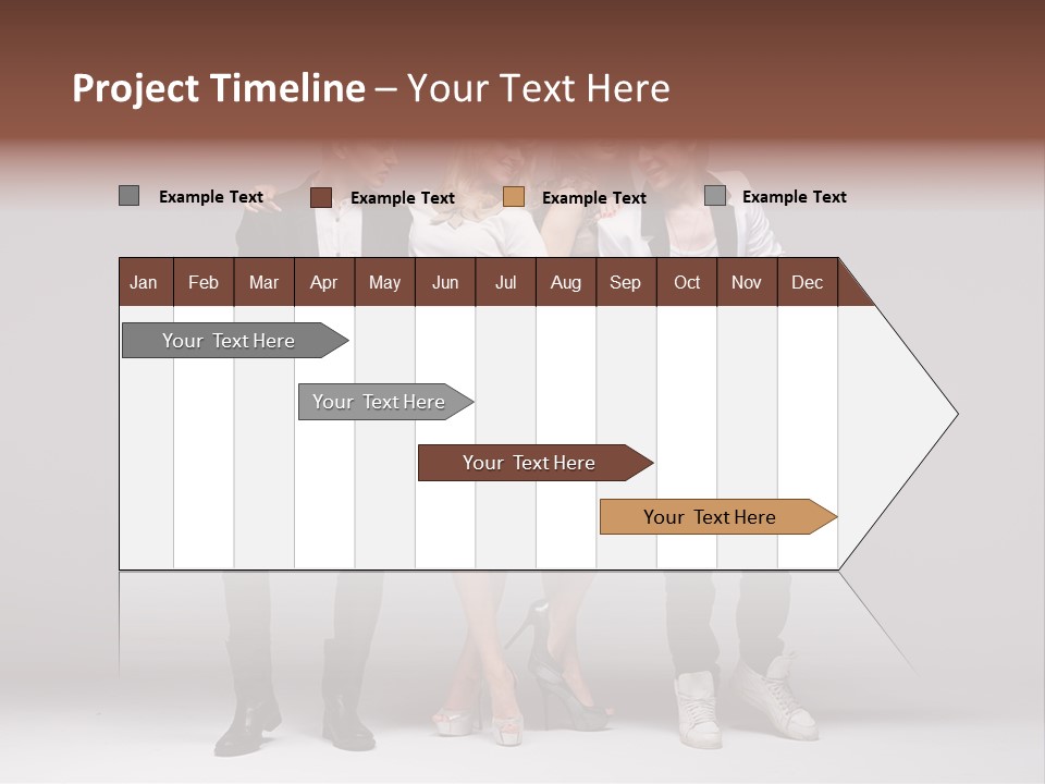 Dress Teen Blue PowerPoint Template