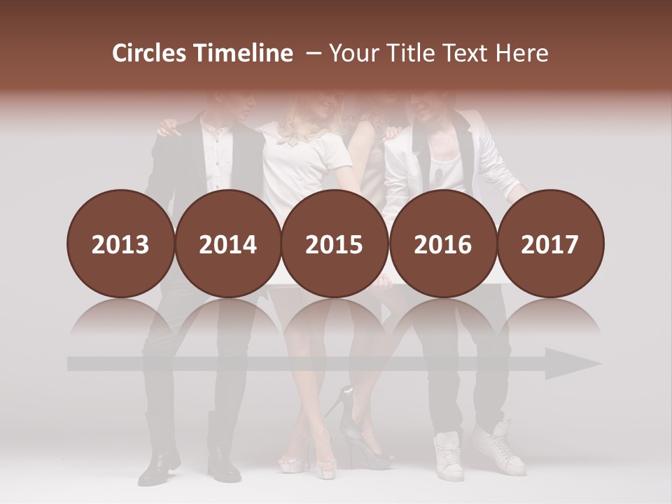 Dress Teen Blue PowerPoint Template