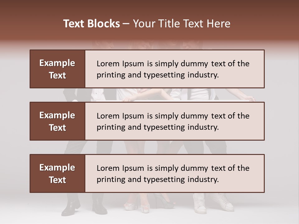 Dress Teen Blue PowerPoint Template