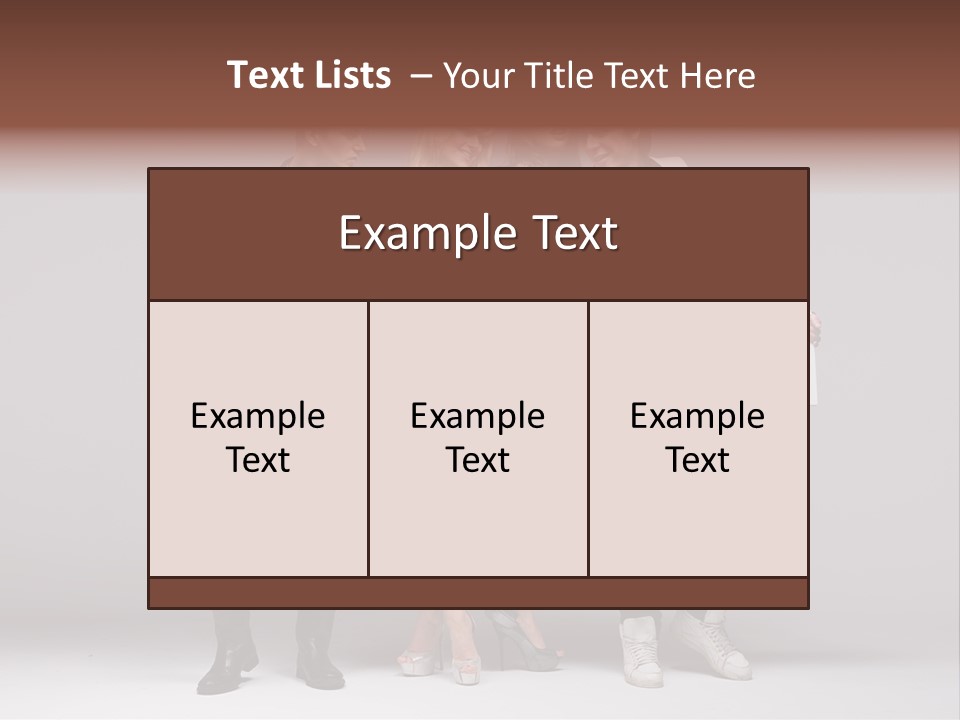Dress Teen Blue PowerPoint Template