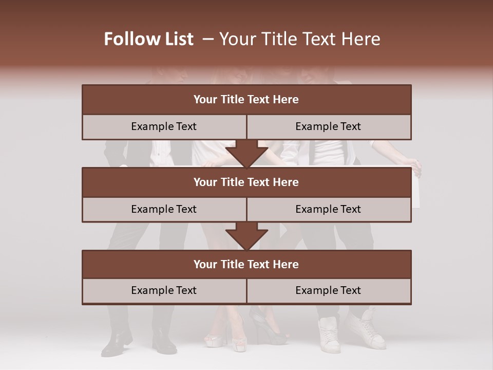 Dress Teen Blue PowerPoint Template