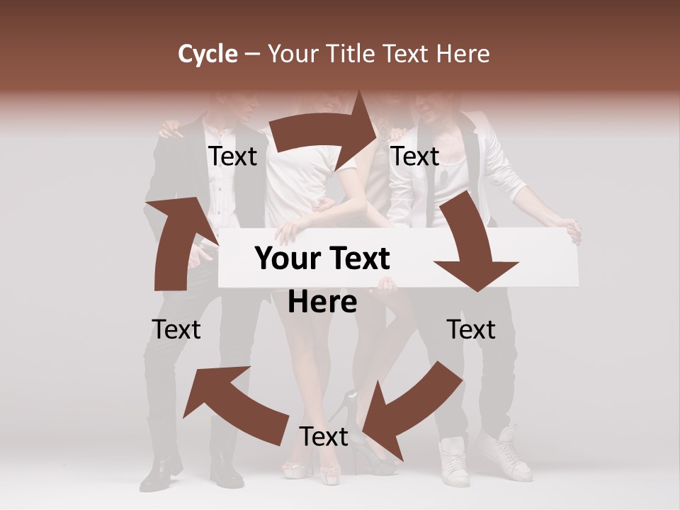 Dress Teen Blue PowerPoint Template