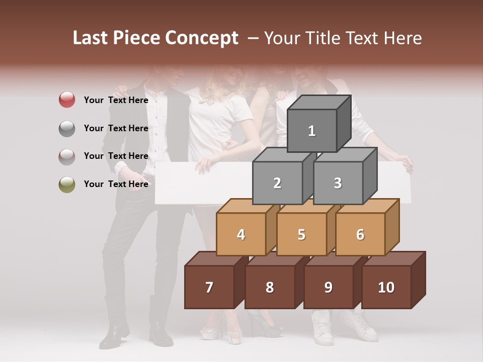 Dress Teen Blue PowerPoint Template