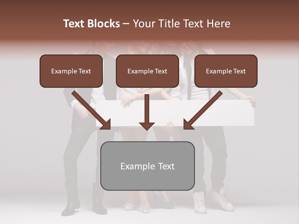 Dress Teen Blue PowerPoint Template