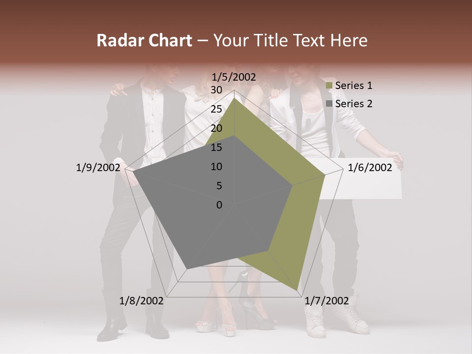 Dress Teen Blue PowerPoint Template