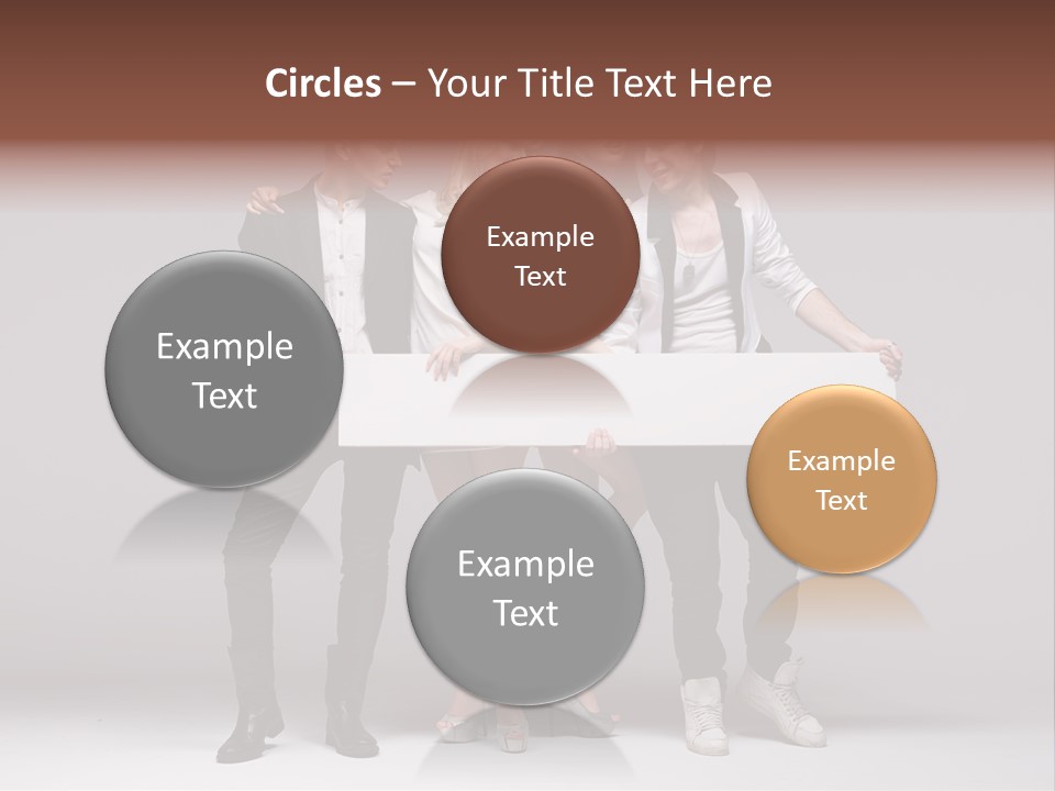 Dress Teen Blue PowerPoint Template