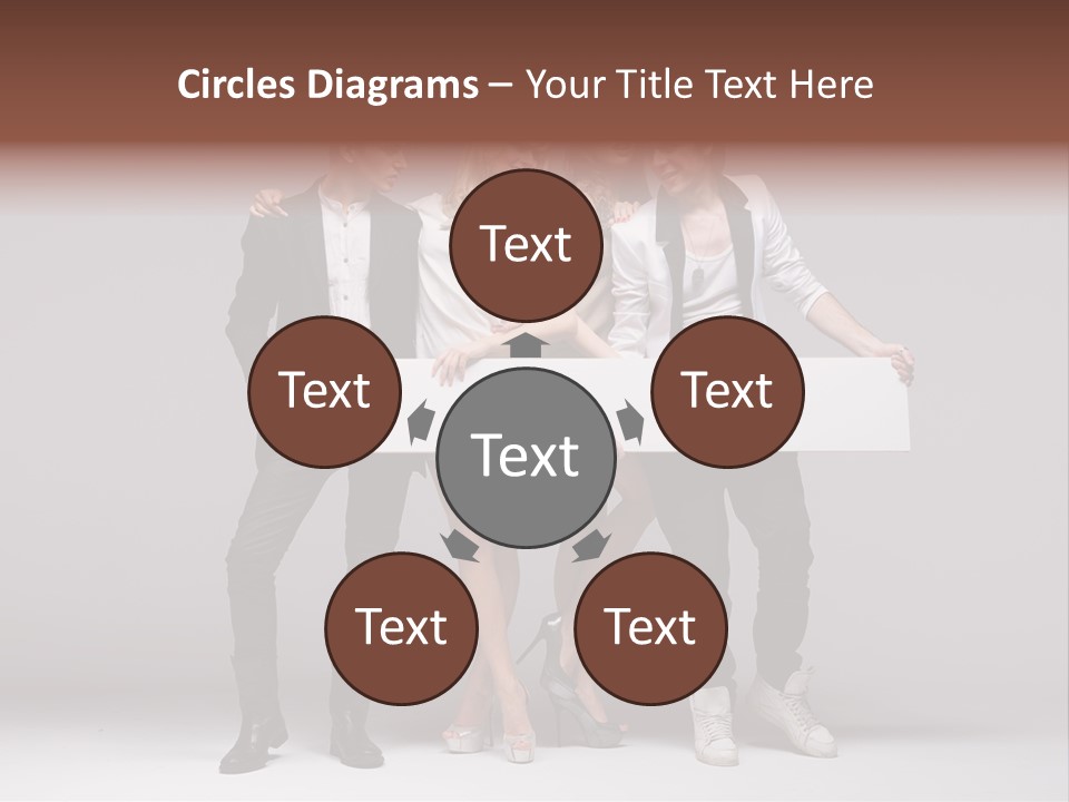 Dress Teen Blue PowerPoint Template