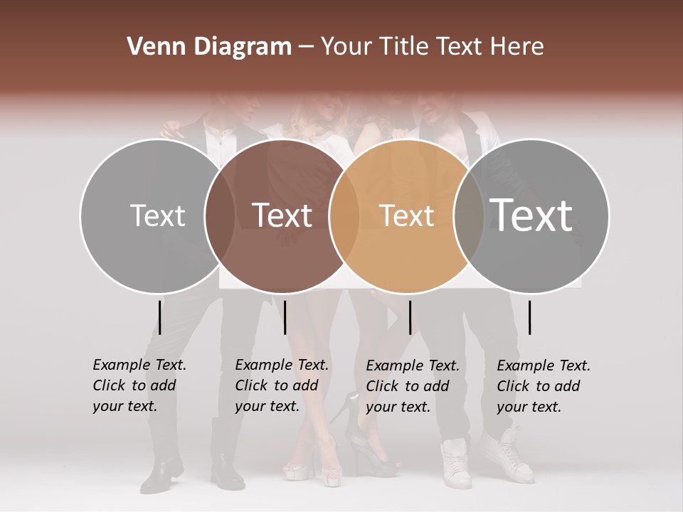 Dress Teen Blue PowerPoint Template