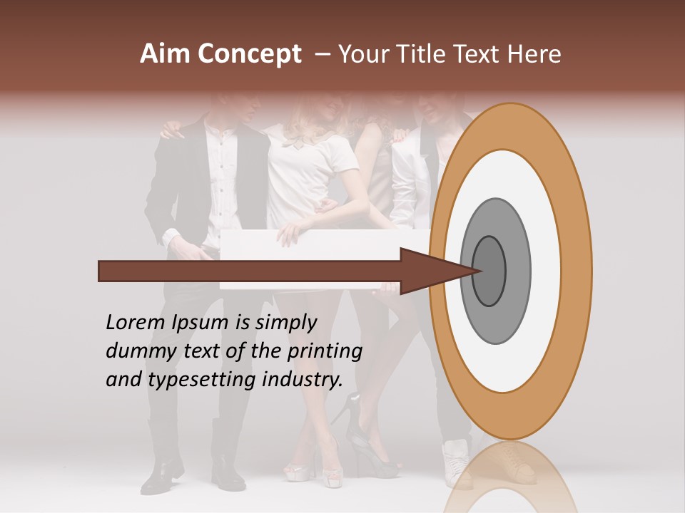 Dress Teen Blue PowerPoint Template