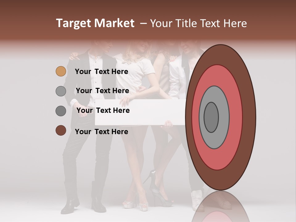 Dress Teen Blue PowerPoint Template