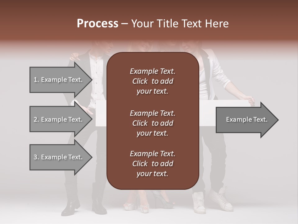Dress Teen Blue PowerPoint Template