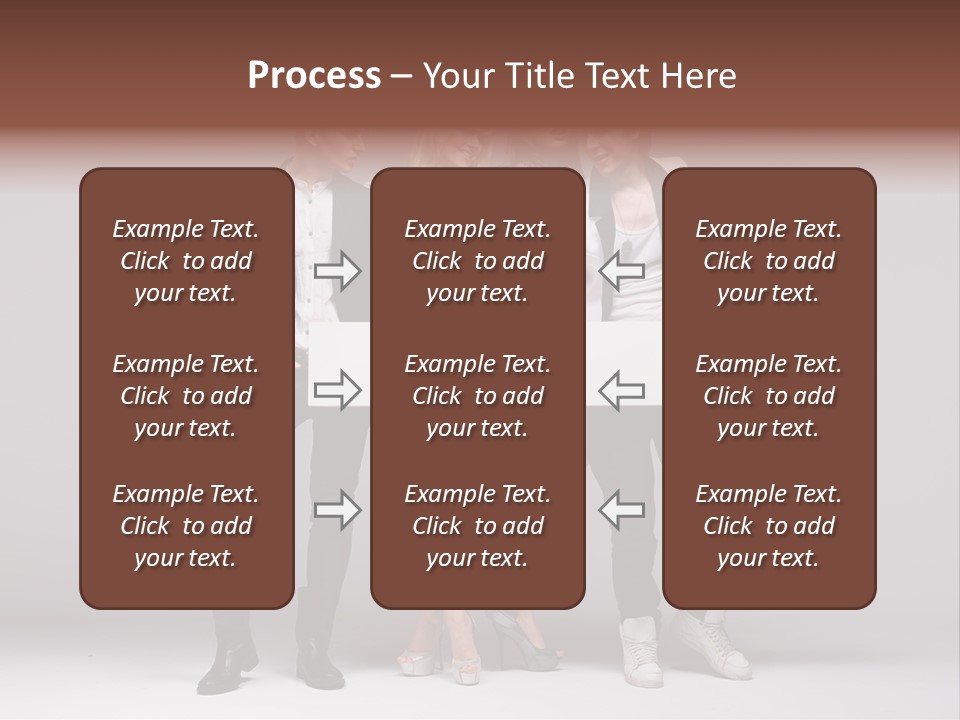 Dress Teen Blue PowerPoint Template