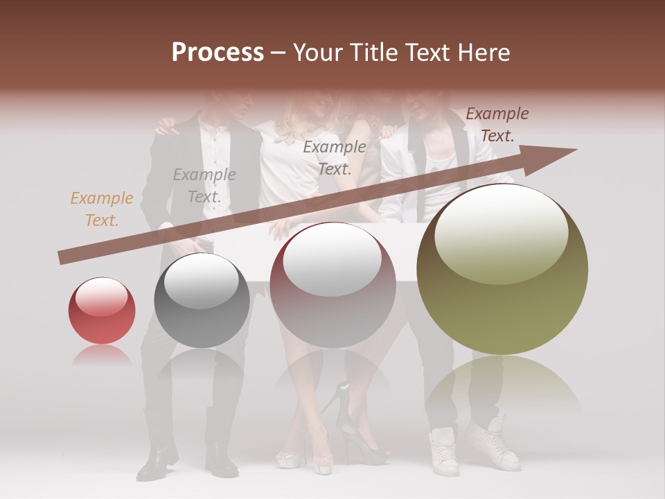 Dress Teen Blue PowerPoint Template