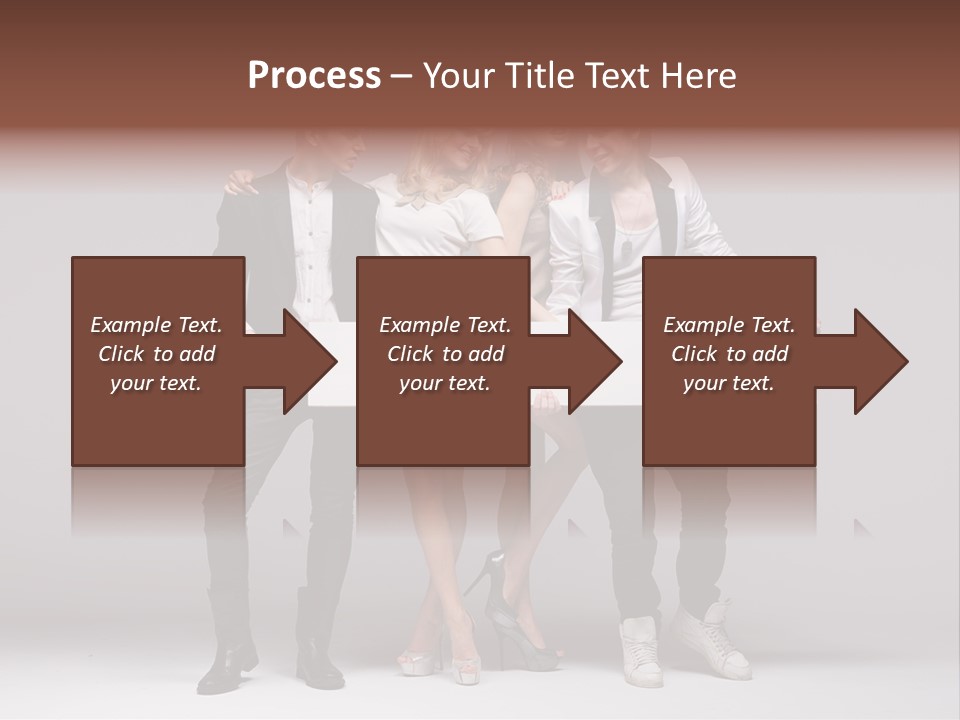 Dress Teen Blue PowerPoint Template