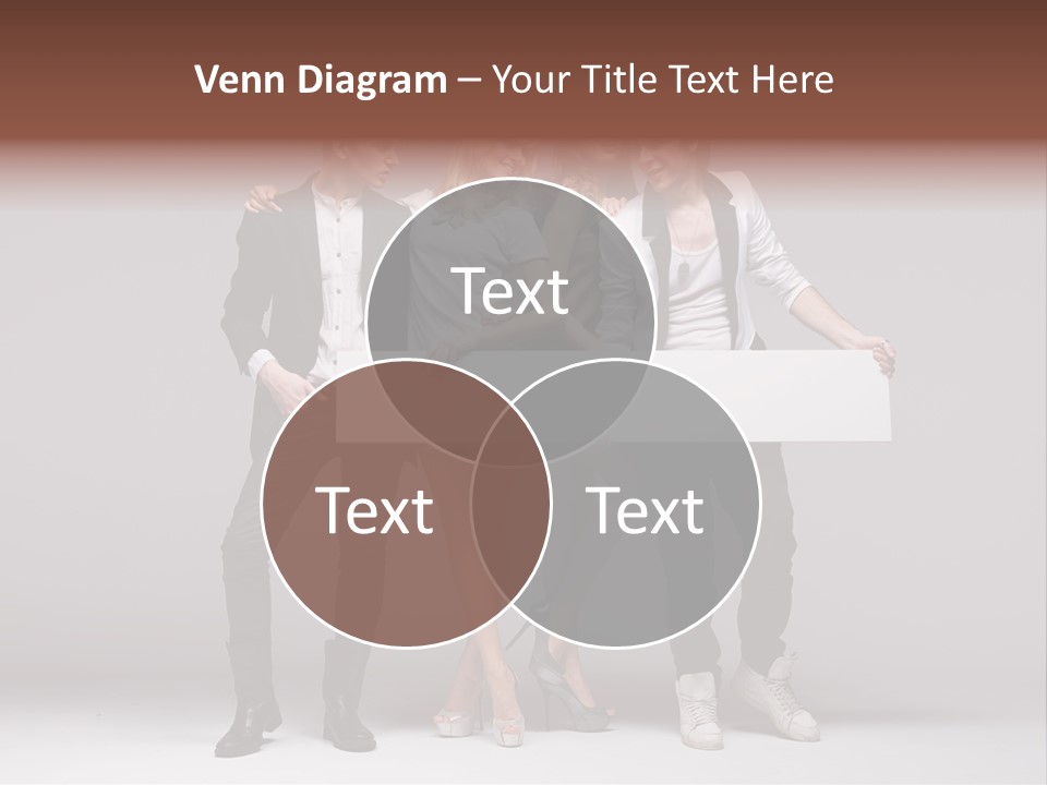 Dress Teen Blue PowerPoint Template