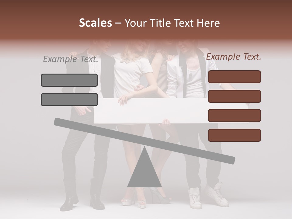 Dress Teen Blue PowerPoint Template