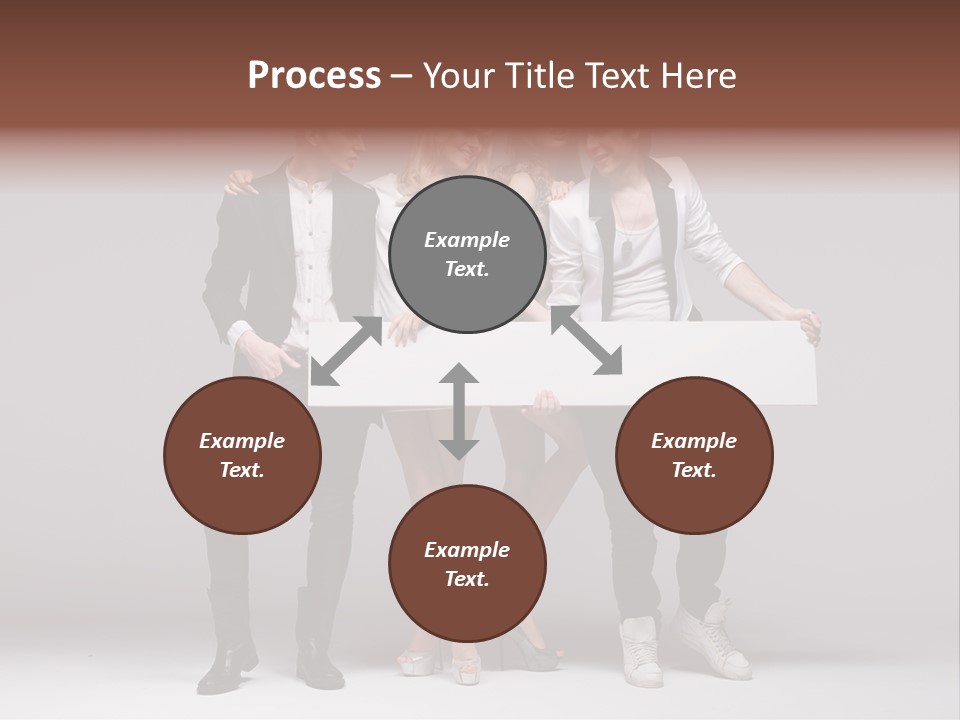 Dress Teen Blue PowerPoint Template