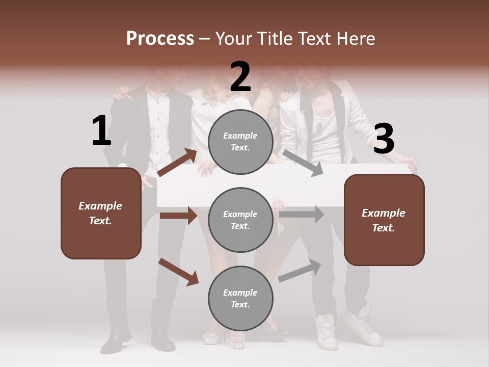 Dress Teen Blue PowerPoint Template