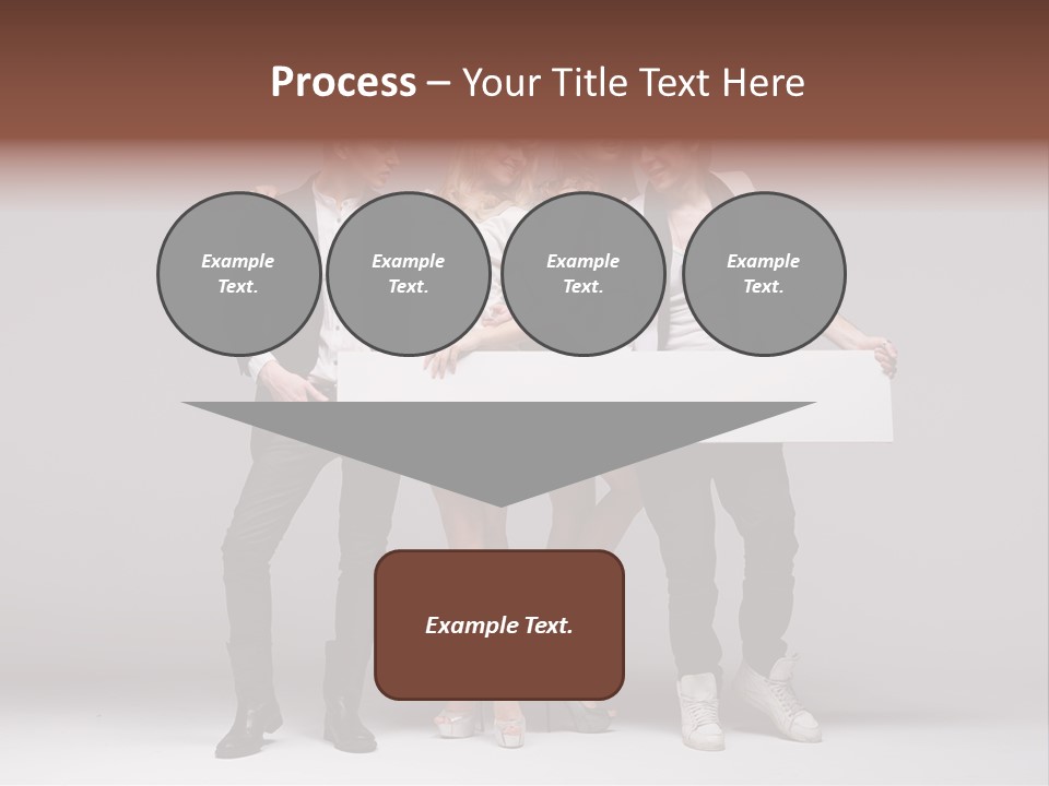 Dress Teen Blue PowerPoint Template