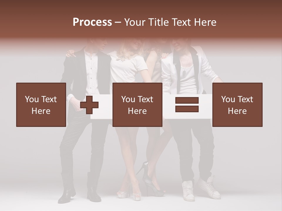 Dress Teen Blue PowerPoint Template