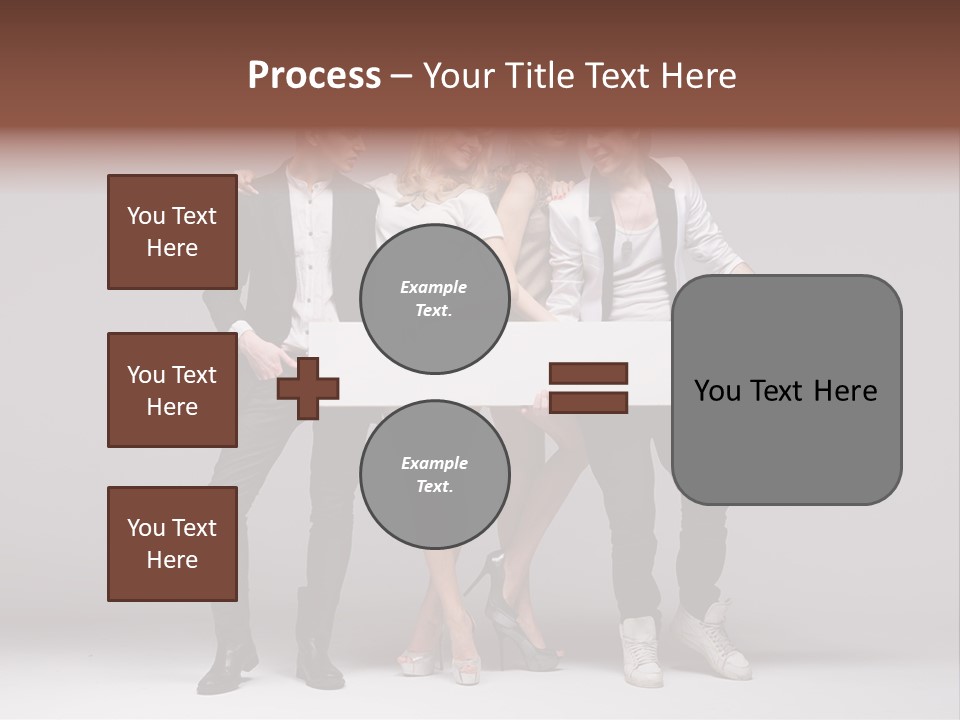 Dress Teen Blue PowerPoint Template