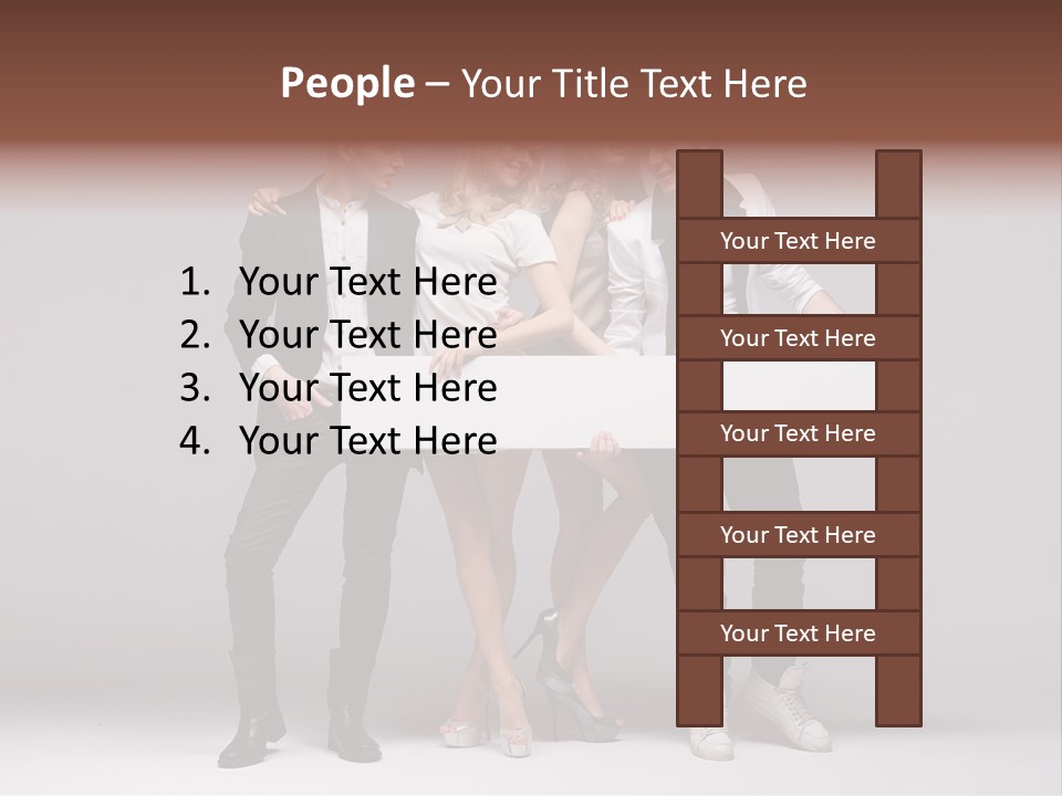 Dress Teen Blue PowerPoint Template